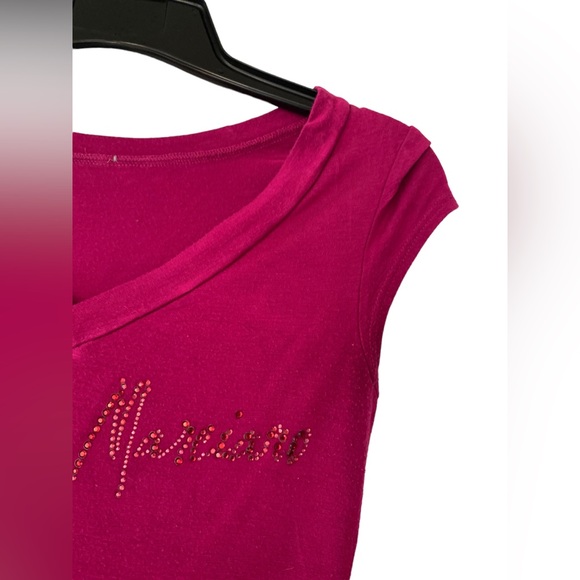 Marciano Fuchsia Hue Short Sleeve Tee - Size XS - Picture 4 of 4